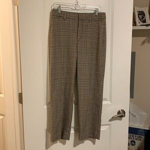 👖 Banana Republic glen check houndstooth plaid straight leg pant 6